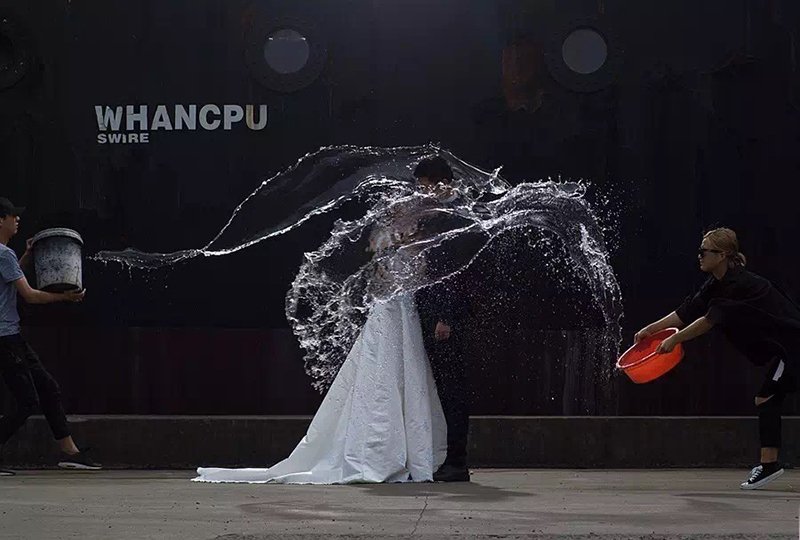 水花婚纱照2