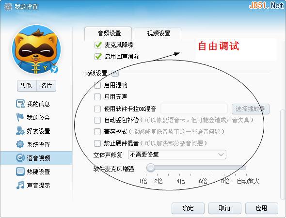 高级音质设置
