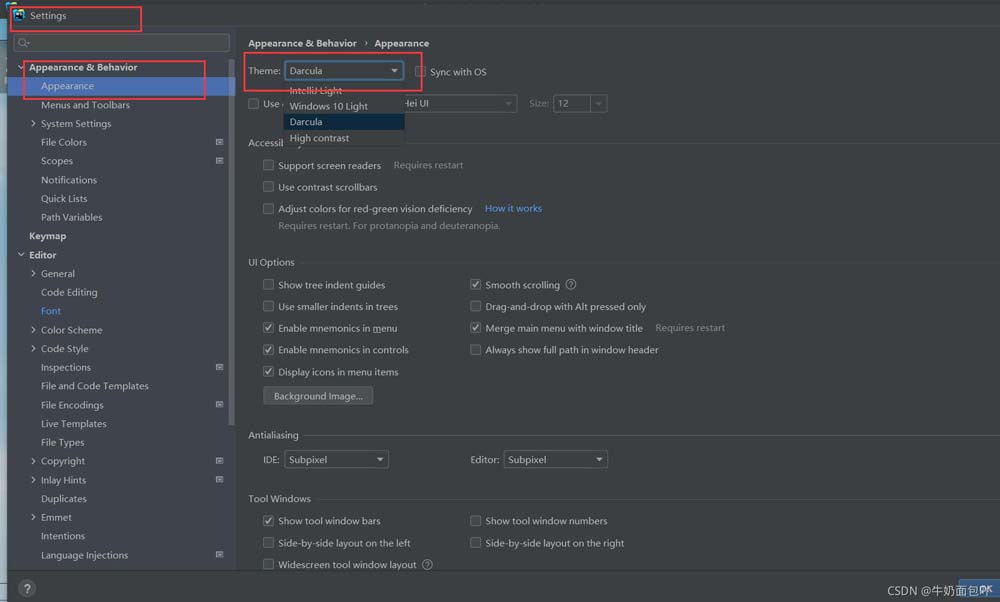 WebStorm 英文版主题设置